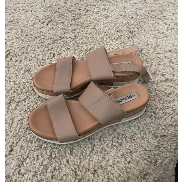 Steve Madden Brenda Platform Sandal - 9 Tan - Picture 4 of 16